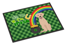 Load image into Gallery viewer, Yellow Labrador Retriever St. Patrick's Day Doormat - 24x36 Decorative Floor Mat – Indoor/Outdoor Rug with Artistic Flair