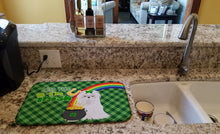 Load image into Gallery viewer, Maltese St. Patrick's Day Dish Drying Mat – Absorbent, Artistic Kitchen Essentials