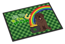 Load image into Gallery viewer, Brown Newfoundland St. Patrick's Day Doormat - 24x36 Decorative Floor Mat – Indoor/Outdoor Rug with Artistic Flair