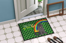 Load image into Gallery viewer, Grey Newfoundland St. Patrick's Day Doormat - 24x36 Decorative Floor Mat – Indoor/Outdoor Rug with Artistic Flair