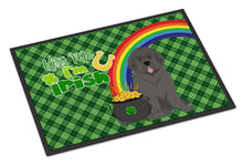 Load image into Gallery viewer, Grey Newfoundland St. Patrick's Day Doormat - 24x36 Decorative Floor Mat – Indoor/Outdoor Rug with Artistic Flair
