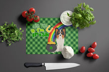 Load image into Gallery viewer, Tricolor Papillon St. Patrick's Day Glass Cutting Boards – Durable, Decorative Kitchen Art Large
