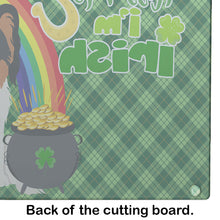 Load image into Gallery viewer, Tricolor Papillon St. Patrick's Day Glass Cutting Boards – Durable, Decorative Kitchen Art Large