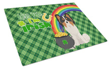 Load image into Gallery viewer, Tricolor Papillon St. Patrick's Day Glass Cutting Boards – Durable, Decorative Kitchen Art Large