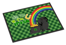 Load image into Gallery viewer, Black Pekingese St. Patrick's Day Doormat - 24x36 Decorative Floor Mat – Indoor/Outdoor Rug with Artistic Flair