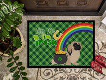 Load image into Gallery viewer, Cream Pekingese St. Patrick's Day Doormat - 24x36 Decorative Floor Mat – Indoor/Outdoor Rug with Artistic Flair