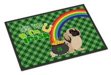 Load image into Gallery viewer, Cream Pekingese St. Patrick's Day Doormat - 24x36 Decorative Floor Mat – Indoor/Outdoor Rug with Artistic Flair