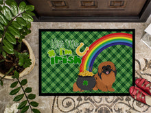Load image into Gallery viewer, Red Pekingese St. Patrick's Day Doormat - 24x36 Decorative Floor Mat – Indoor/Outdoor Rug with Artistic Flair