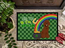 Load image into Gallery viewer, Standard Red Poodle St. Patrick's Day Doormat - 24x36 Decorative Floor Mat – Indoor/Outdoor Rug with Artistic Flair