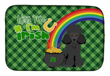 Load image into Gallery viewer, Toy Black Poodle St. Patrick's Day Dish Drying Mat – Absorbent, Artistic Kitchen Essentials