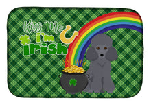 Load image into Gallery viewer, Toy Grey Poodle St. Patrick's Day Dish Drying Mat – Absorbent, Artistic Kitchen Essentials
