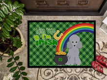 Load image into Gallery viewer, Toy Silver Poodle St. Patrick's Day Doormat - 24x36 Decorative Floor Mat – Indoor/Outdoor Rug with Artistic Flair