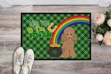 Load image into Gallery viewer, Toy Apricot Poodle St. Patrick's Day Doormat - 24x36 Decorative Floor Mat – Indoor/Outdoor Rug with Artistic Flair