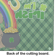 Load image into Gallery viewer, Toy Apricot Poodle St. Patrick's Day Glass Cutting Boards – Durable, Decorative Kitchen Art Large