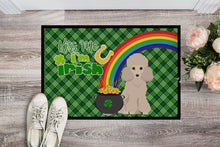 Load image into Gallery viewer, Toy Cream Poodle St. Patrick's Day Doormat - 24x36 Decorative Floor Mat – Indoor/Outdoor Rug with Artistic Flair