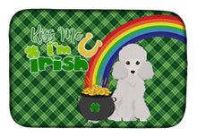 Load image into Gallery viewer, Toy White Poodle St. Patrick's Day Dish Drying Mat – Absorbent, Artistic Kitchen Essentials