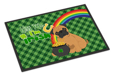 Load image into Gallery viewer, Apricot Pug St. Patrick's Day Doormat - 24x36 Decorative Floor Mat – Indoor/Outdoor Rug with Artistic Flair