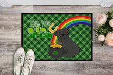 Load image into Gallery viewer, Black Pug St. Patrick's Day Doormat - 24x36 Decorative Floor Mat – Indoor/Outdoor Rug with Artistic Flair