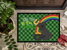 Load image into Gallery viewer, Black Pug St. Patrick's Day Doormat - 24x36 Decorative Floor Mat – Indoor/Outdoor Rug with Artistic Flair