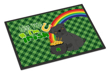Load image into Gallery viewer, Black Pug St. Patrick's Day Doormat - 24x36 Decorative Floor Mat – Indoor/Outdoor Rug with Artistic Flair