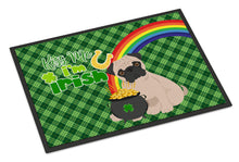 Load image into Gallery viewer, Fawn Pug St. Patrick's Day Doormat - 24x36 Decorative Floor Mat – Indoor/Outdoor Rug with Artistic Flair