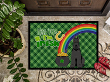 Load image into Gallery viewer, Black Schnauzer St. Patrick's Day Doormat - 24x36 Decorative Floor Mat – Indoor/Outdoor Rug with Artistic Flair