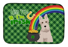 Load image into Gallery viewer, Wheaten Scottish Terrier St. Patrick's Day Dish Drying Mat – Absorbent, Artistic Kitchen Essentials