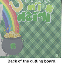 Load image into Gallery viewer, Wheaten Scottish Terrier St. Patrick's Day Glass Cutting Boards – Durable, Decorative Kitchen Art Large