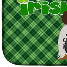 Load image into Gallery viewer, Red and White Shih Tzu St. Patrick's Day Dish Drying Mat – Absorbent, Artistic Kitchen Essentials