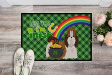 Load image into Gallery viewer, Red and White Shih Tzu St. Patrick's Day Doormat - 24x36 Decorative Floor Mat – Indoor/Outdoor Rug with Artistic Flair