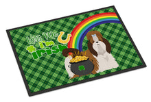 Load image into Gallery viewer, Red and White Shih Tzu St. Patrick's Day Doormat - 24x36 Decorative Floor Mat – Indoor/Outdoor Rug with Artistic Flair