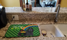 Load image into Gallery viewer, Black Shih Tzu St. Patrick's Day Dish Drying Mat – Absorbent, Artistic Kitchen Essentials