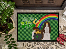 Load image into Gallery viewer, Liver and White Shih Tzu St. Patrick's Day Doormat - 24x36 Decorative Floor Mat – Indoor/Outdoor Rug with Artistic Flair