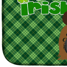 Load image into Gallery viewer, Red Shih Tzu St. Patrick's Day Dish Drying Mat – Absorbent, Artistic Kitchen Essentials