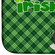 Load image into Gallery viewer, Brindle Cardigan Corgi St. Patrick's Day Dish Drying Mat – Absorbent, Artistic Kitchen Essentials