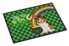Load image into Gallery viewer, Sable Pembroke Corgi St. Patrick's Day Doormat - 24x36 Decorative Floor Mat – Indoor/Outdoor Rug with Artistic Flair
