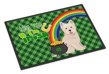 Load image into Gallery viewer, Westie West Highland White Terrier St. Patrick's Day Doormat - 24x36 Decorative Floor Mat – Indoor/Outdoor Rug with Artistic Flair