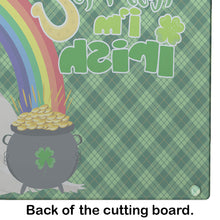 Load image into Gallery viewer, Westie West Highland White Terrier St. Patrick's Day Glass Cutting Boards – Durable, Decorative Kitchen Art Large