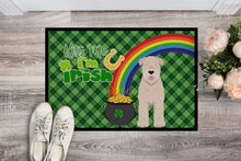 Load image into Gallery viewer, Soft Coated Wheaten Terrier St. Patrick's Day Doormat - 24x36 Decorative Floor Mat – Indoor/Outdoor Rug with Artistic Flair