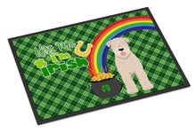 Load image into Gallery viewer, Soft Coated Wheaten Terrier St. Patrick's Day Doormat - 24x36 Decorative Floor Mat – Indoor/Outdoor Rug with Artistic Flair