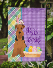 Load image into Gallery viewer, Black and Tan Airedale Terrier Easter Garden Flag – Decorative Outdoor Yard Flag
