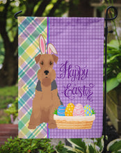 Load image into Gallery viewer, Grizzle and Tan Airedale Terrier Easter Garden Flag – Decorative Outdoor Yard Flag