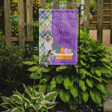 Load image into Gallery viewer, Blue and White Pit Bull Terrier Easter Garden Flag – Decorative Outdoor Yard Flag