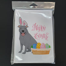 Load image into Gallery viewer, Blue Pit Bull Terrier Easter Greeting Cards -  Blank Note Cards – 8-Pack of Artist-Designed Cards with Envelopes
