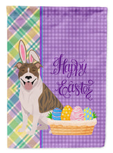 Load image into Gallery viewer, Fawn Brindle Pit Bull Terrier Easter Garden Flag – Decorative Outdoor Yard Flag