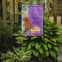 Load image into Gallery viewer, Red Pit Bull Terrier Easter Garden Flag – Decorative Outdoor Yard Flag