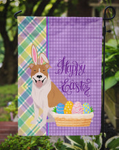 Load image into Gallery viewer, Red and White Pit Bull Terrier Easter Garden Flag – Decorative Outdoor Yard Flag