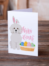 Load image into Gallery viewer, Bichon Frise Easter Greeting Cards -  Blank Note Cards – 8-Pack of Artist-Designed Cards with Envelopes