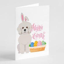 Load image into Gallery viewer, Bichon Frise Easter Greeting Cards -  Blank Note Cards – 8-Pack of Artist-Designed Cards with Envelopes