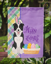 Load image into Gallery viewer, Black and White Border Collie Easter Garden Flag – Decorative Outdoor Yard Flag